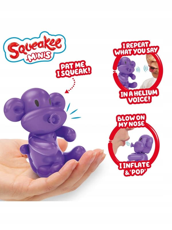 SQUEAKEE MINIS . Monkey Interactive toy