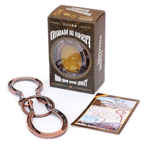 MADRID METAL JIGSAW PUZZLE – HORSESHOE SHAPE, MEDIUM DIFFICULTY LEVEL, LOGIC GAME
