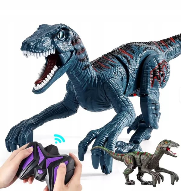 REMOTE-CONTROLLED DINOSAUR WITH LIGHTS AND SOUNDS