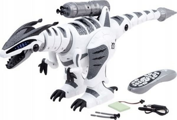 LARGE INTERACTIVE DINOSAUR – A SMART, REMOTE-CONTROLLED ROBOT THAT SHOOTS AND WALKS