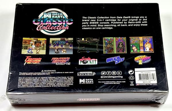 Data East Classic Collection Super Nintendo (SNES) Sticker Sheet