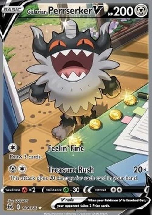 Pokemon Galarian Perrserker V