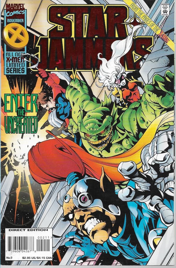 Marvel Starjammers Comic 1–4/1995, featuring the X-Men, FOIL