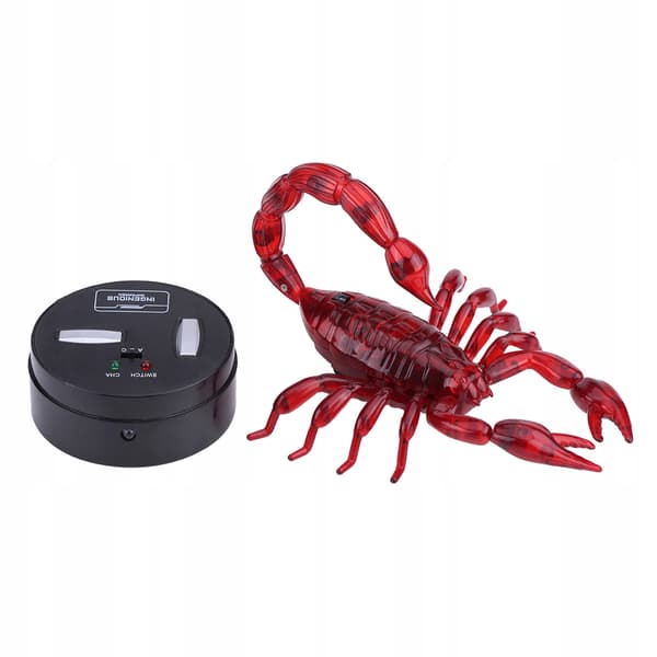 REMOTE-CONTROLLED IR 30M SCORPION – REALISTIC, LIGHT-UP, 3-CHANNEL, RED