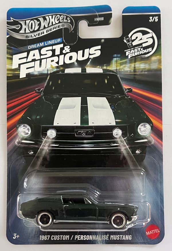 HOT WHEELS 1967 CUSTOM MUSTANG