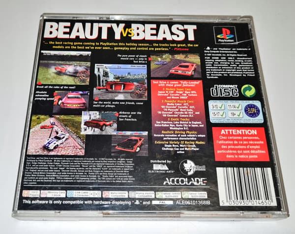 TEST DRIVE 4 PSX 3XA game