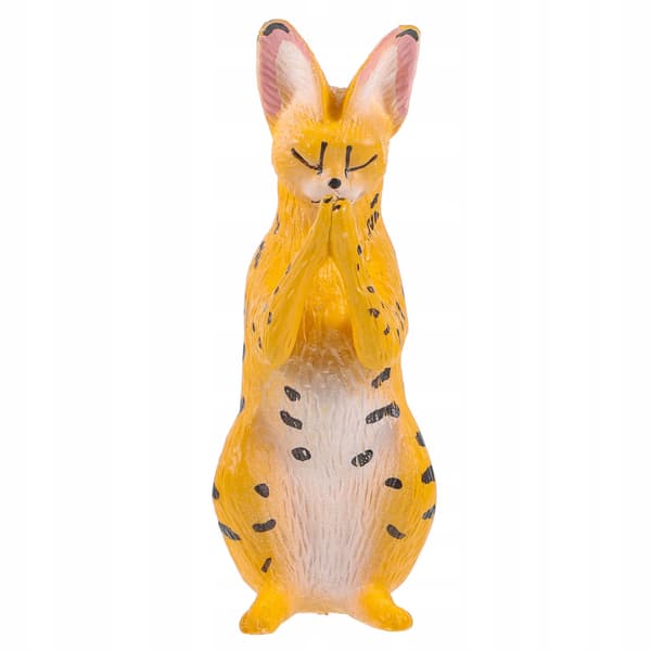 ORANGE PLASTIC CAT FIGURINE FOR HOME DECORATION