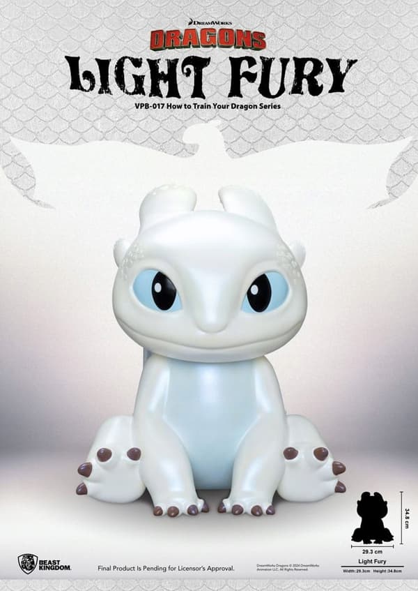 How to Train Your Dragon Functional Vinyl Figure: Light Fury, 35 cm