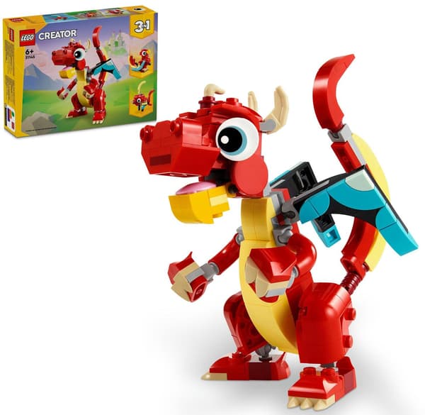LEGO CREATOR 31145 RED DRAGON GIFT SET FOR CHILDREN