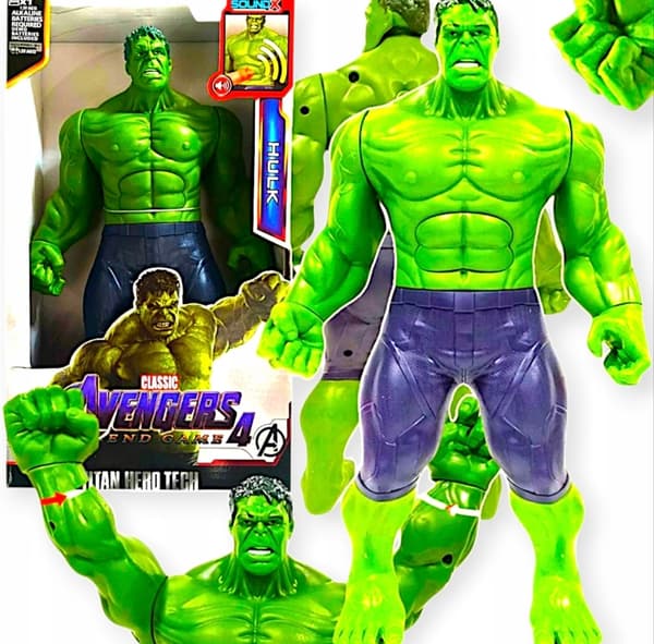 30 CM INTERACTIVE HULK FIGURINE WITH SOUND