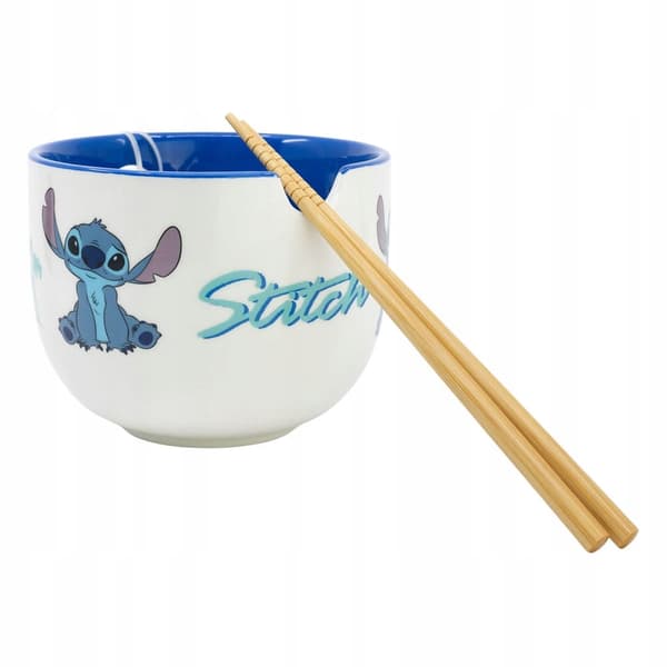 Lilo & Stitch Ramen Bowl with chopsticks, ceramic, 0.5 l