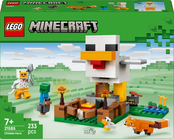 LEGO Minecraft 21585 Chicken Farm, building bricks