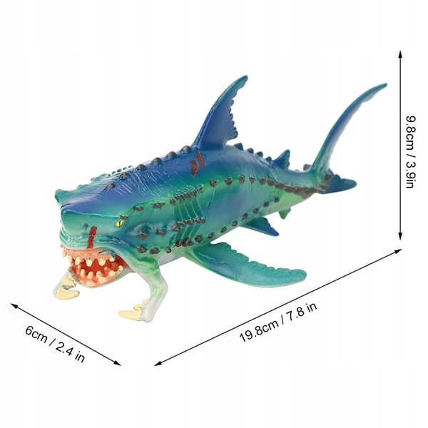 Soft rubber latex shark figurine