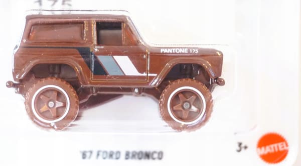 HOT WHEELS 67 FORD BRONCO CHASE PANTONE NEW SPRING-DRIVEN TOY CAR