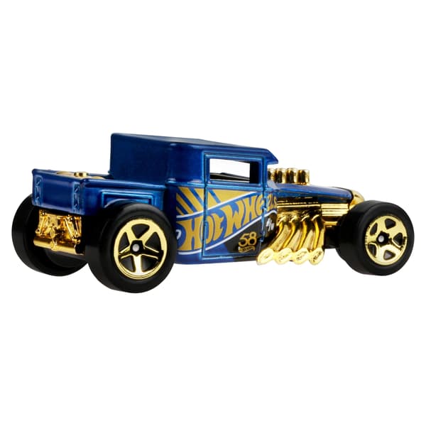 HW HOT WHEELS - BONE SHAKER - BLUE & GOLD - JKX81