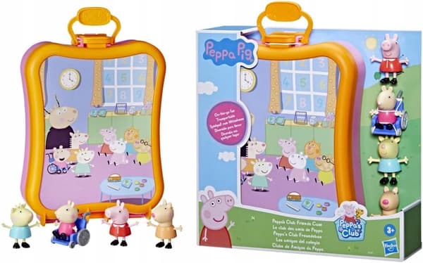 PEPPA PIG PLAY SET: 4 figures in a case