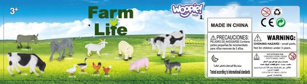 WOOPIE Farm Animals Figurine Set, 34 pieces