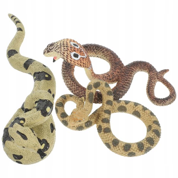 3 FUN SNAKE FIGURINES – REALISTIC GADGETS