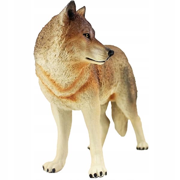 PLASTIC WOLF DECORATION WITH PRECISE WORKMANSHIP