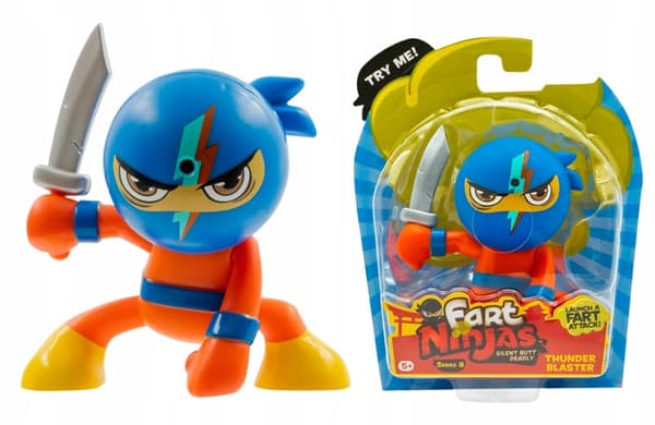 FART NINJAS FIGURE WITH SOUND: THUNDER BLASTER 70702