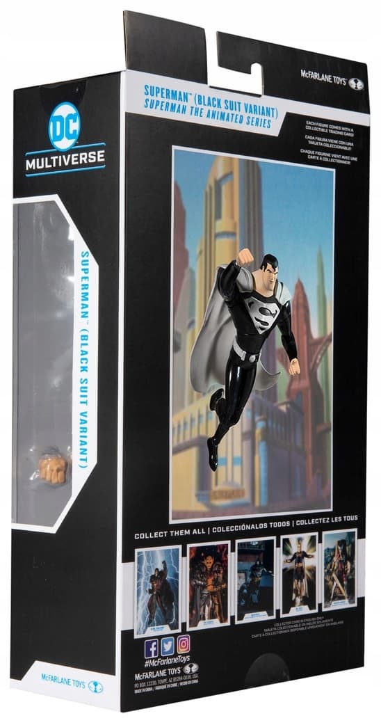 Large Animated Superman DC Multiverse figurine, 18 cm.