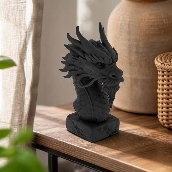 DECORATIVE FIGURINE: CHINESE DRAGON BUST FOR A SHELF – AVAILABLE IN MANY COLOURS