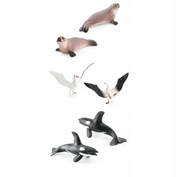 10x Antarctica Ocean Animal Play Set Realistic Animals Model Play Set Learning