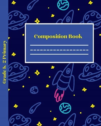 Primary Composition Book for Years K–2: Space Composition Book Story Journal