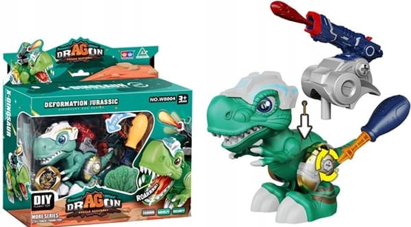 a transforming dinosaur action figure to assemble