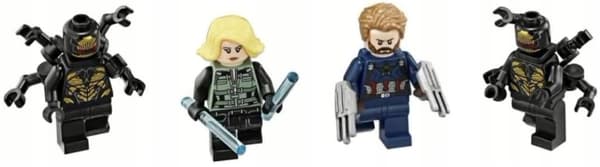 Lego minifigure @@@ BLACK WIDOW + WEAPON @@@ from 76101