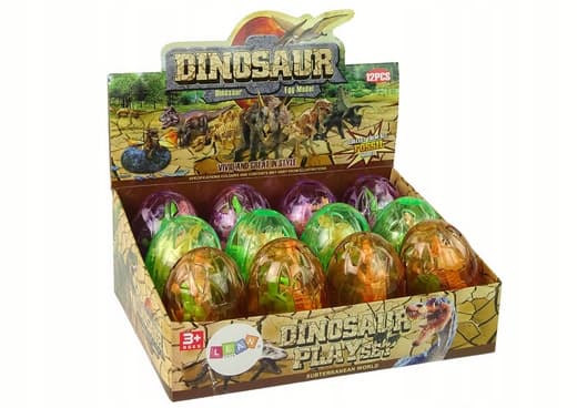 Large Dinosaur Egg 2 Dinosaur Egg Figurines 9 cm