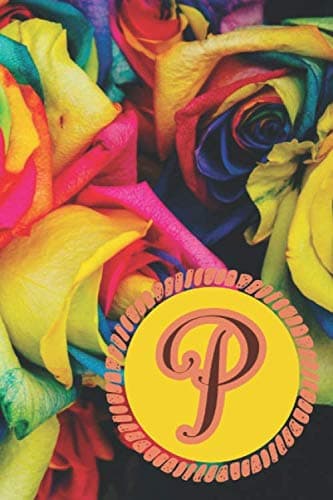 P Initial Monogram Journal Notebook for Women: Personalised, Customised Ra