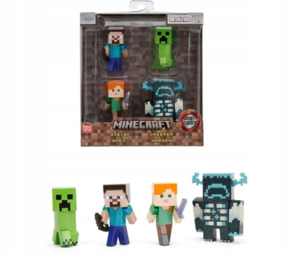 Minecraft – 6cm figure set: Creeper, Steve, Alex