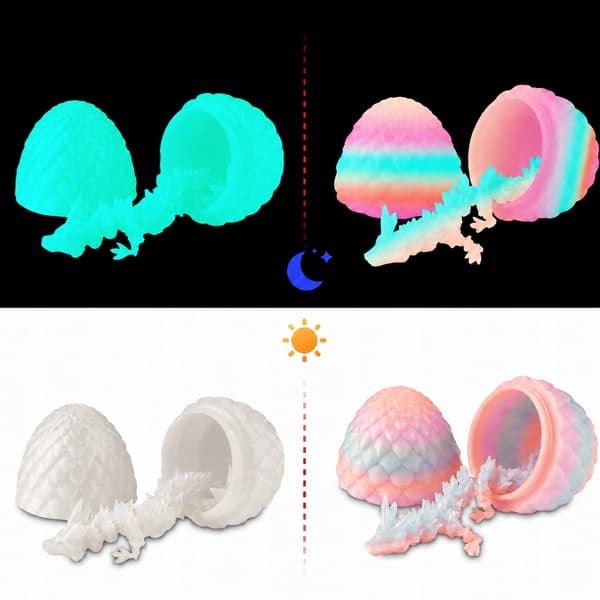 12 3D-PRINTED DRAGON EGGS WITH DRAGONS – MOVING POND GIFT SET