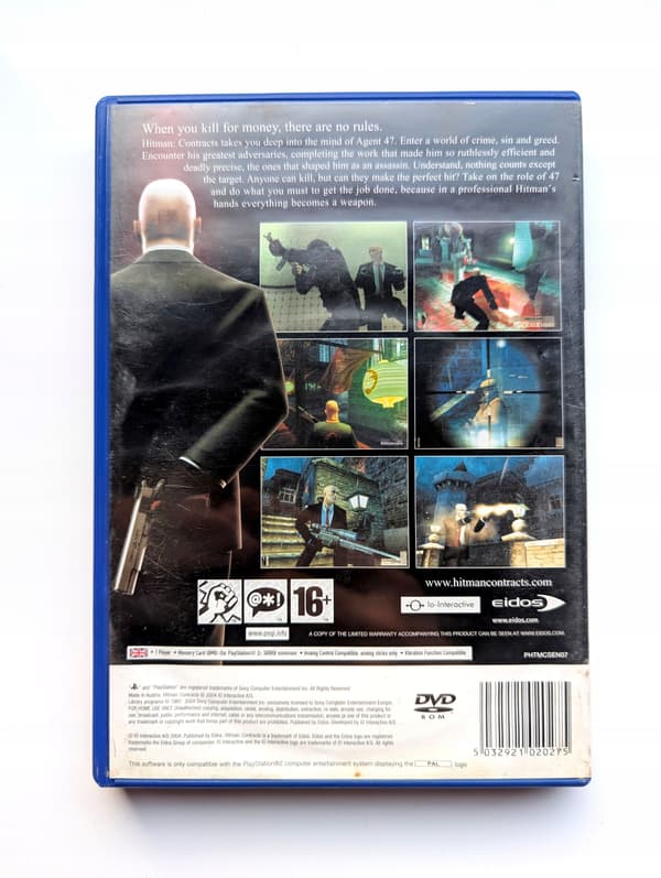 *** HITMAN CONTRACTS PLAYSTATION 2 PS2 PSX *** 3AAA