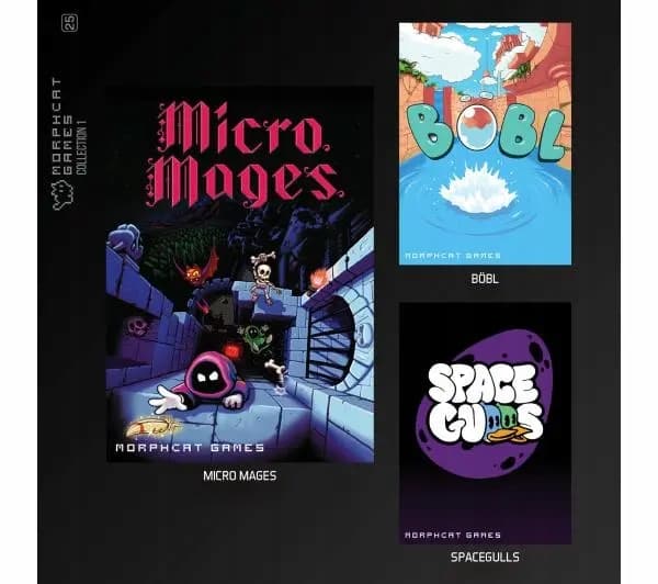 Evercade Retro Game: Morphcat Collection 1 – 3 games