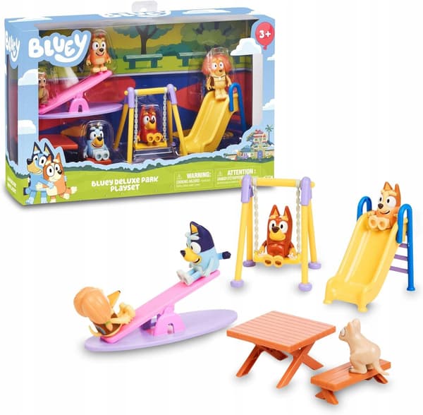 Moose Toys Bluey Playground Toy Set with Plastic Figures