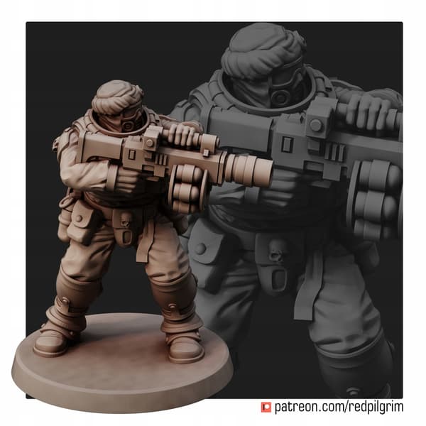 Desert Hawks Command Squad x5 Red Pilgrim-figurer
