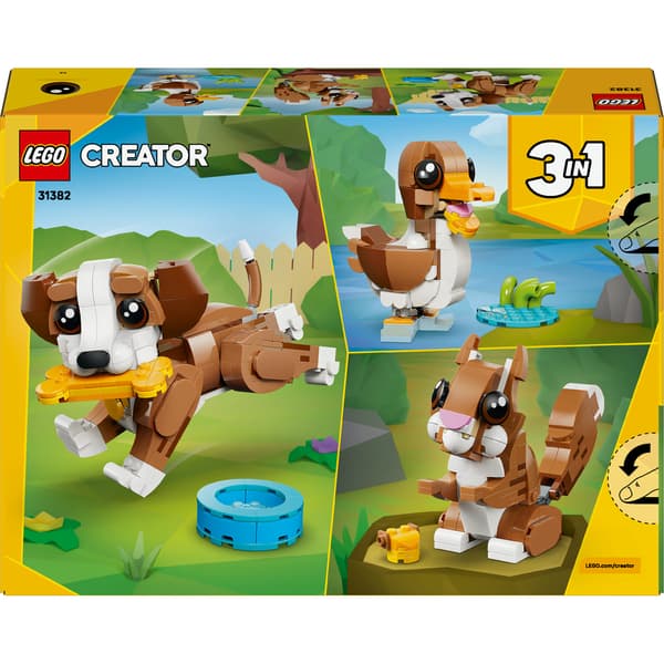 LEGO Creator 3-in-1 31382 Cute Animals: Mischievous Puppy