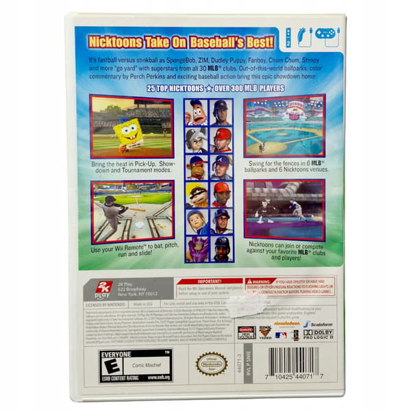 Nickelodeon, Nicktoons, MLB, Nintendo Wii