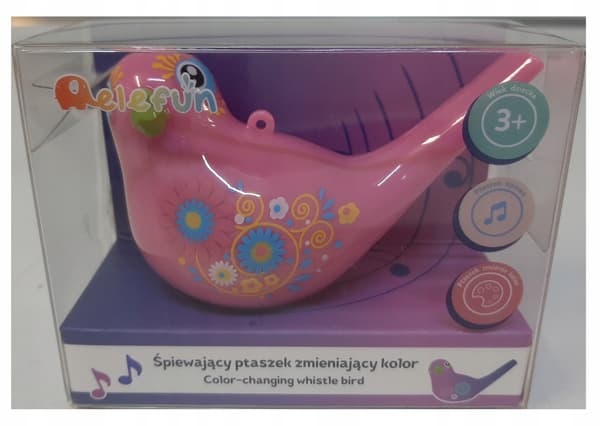 COLOUR-CHANGING SINGING BIRD – pink
