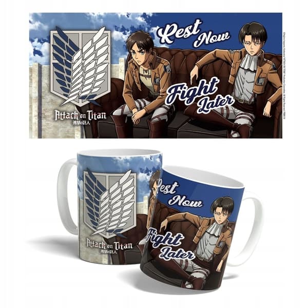 Mug – Attack on Titan: Rest Now, Fight Later, 325 ml
