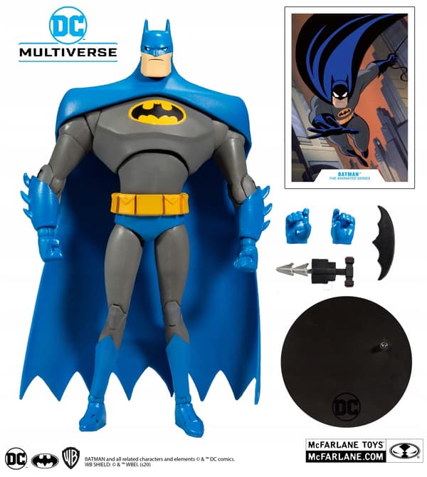 Large DC Multiverse Animated Batman Figurine, 18cm.