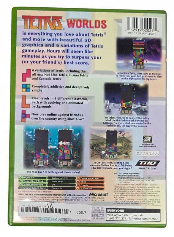 Tetris Worlds Xbox game