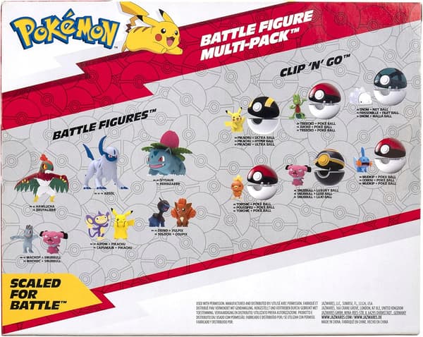Pokémon 6-piece BATTLE READY MULTI-PACK set featuring Pikachu, Mimikyu, Toxel …