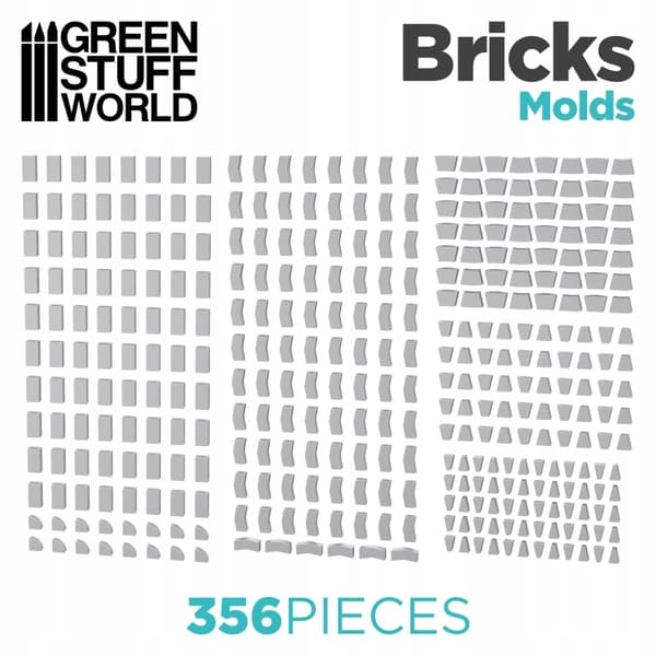 GREEN STUFF WORLD – SILICONE MOULD FOR CASTING BRICKS 1507