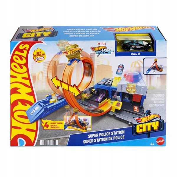 Hot Wheels Race Track: Police Station Loop 1:64