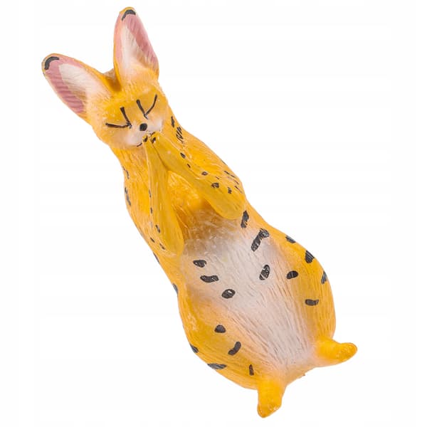 ORANGE PLASTIC CAT FIGURINE FOR HOME DECORATION
