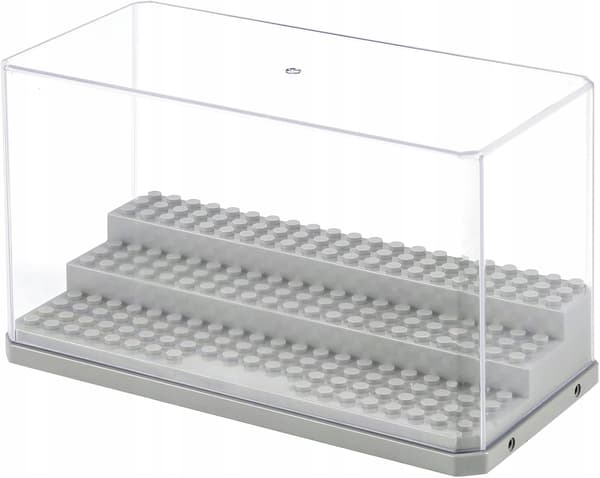 TRANSPARENT DISPLAY CASE FOR COLLECTOR’S FIGURINES – ELEGANT, THREE-TIERED