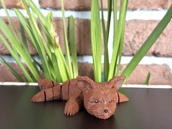 Yorkie 3D dog – segmented, movable figurine, charming ornament